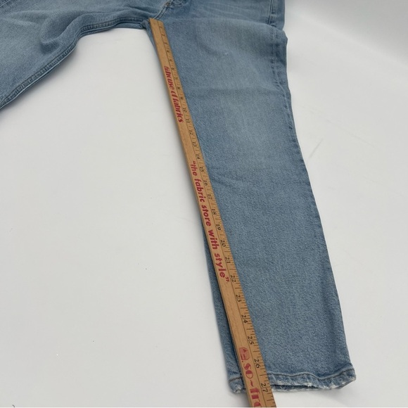 AGOLDE Nico High Rise Slim Jeans Size 30 –Organic Cotton – Light Wash Distressed - Picture 9 of 10